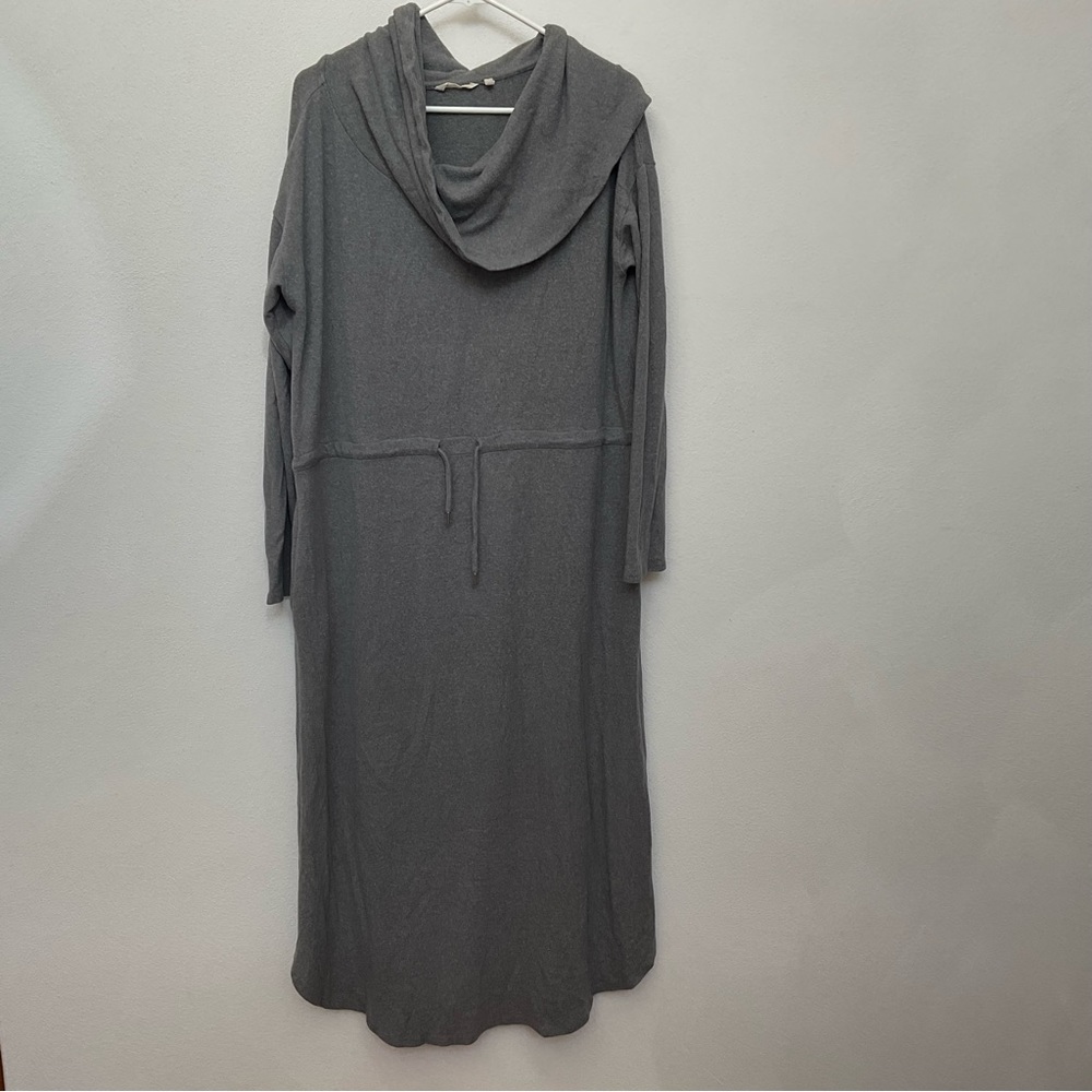 Soft Surroundings By the Fire Lounge Grey Long Sleeve Maxi Dress Size Large